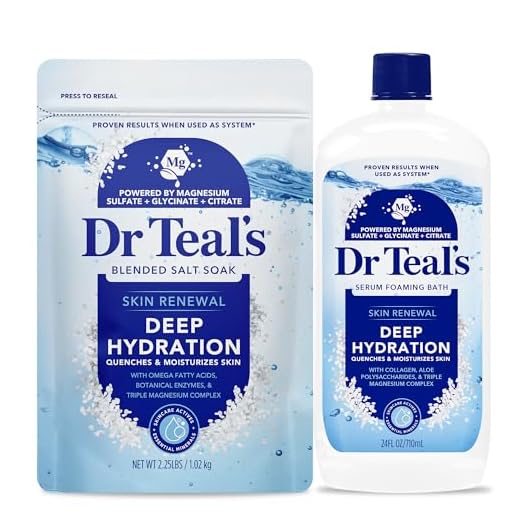 Dr Teal’s Skin Renewal Deep Hydration Salt & Foaming Bath Combo Pack