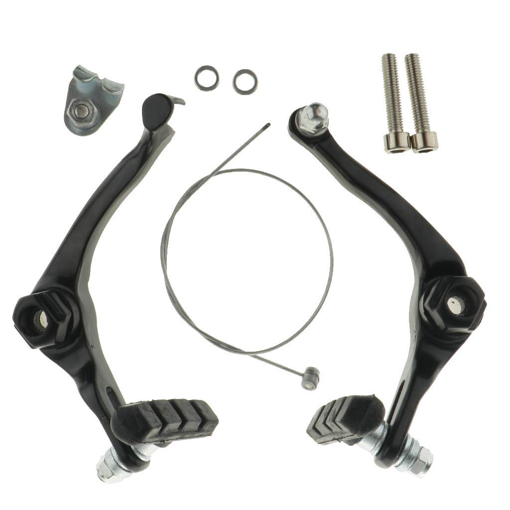 Lightweight Aluminium Alloy BMX U-Brake Caliper Durable Bike Front Rear Brake Caliper Replacement Cycling Accessories Supplies AOD (Black)