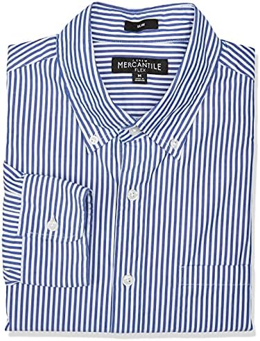 Long-Sleeve Striped Shirt Button 