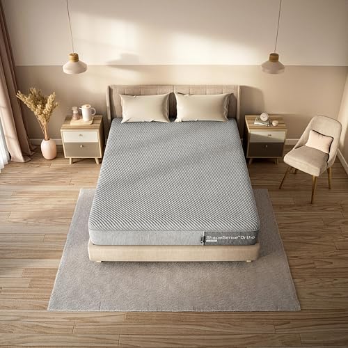 Wakefit ShapeSense Orthopedic Classic Memory Foam Mattress 8-Inch Queen Size 78x60x8 Inches Space Grey