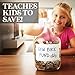 $2,000+ Glass Piggy Bank - Large 1.5 US Gallon (192 oz) Saving Money Jar - Kids & Adult Raffle Ticket Jar - Transparent Piggy Bank Money Box