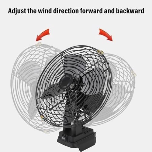 Ventilador inalámbrico de 35W con aspas de hierro para obras 4