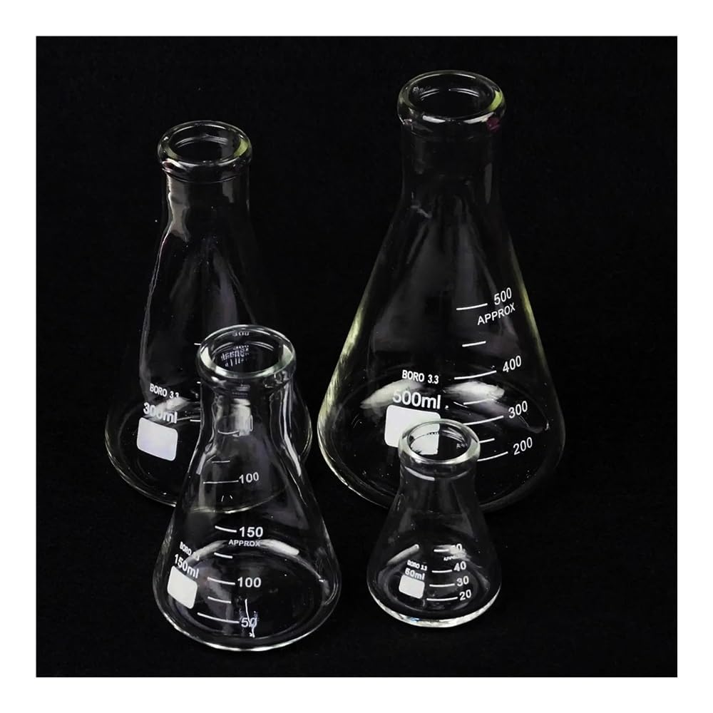 Kolba stożkowa Erlenmeyera ze szkła borokrzemianowego 25 ml do 3000 ml do laboratorium(2000ml)