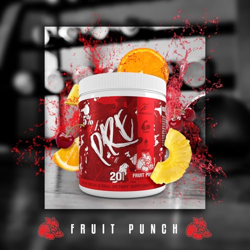 Image of 5% Nutrition Code Red Series Pre Workout Powder for Men & Women | Energy, Pump, Power, Protein Synthesis & Focus | 300mg Caffeine, L-Citrulline, Glycerol, Taurine, Alpha GPC, Huperzine (Fruit Punch)
