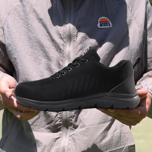 Image of Steel Toe Work Shoes for Men Lightweight Safety Shoes with Puncture Resistant Sole Comfortable Construction Industrial Work Shoe for Warehouse