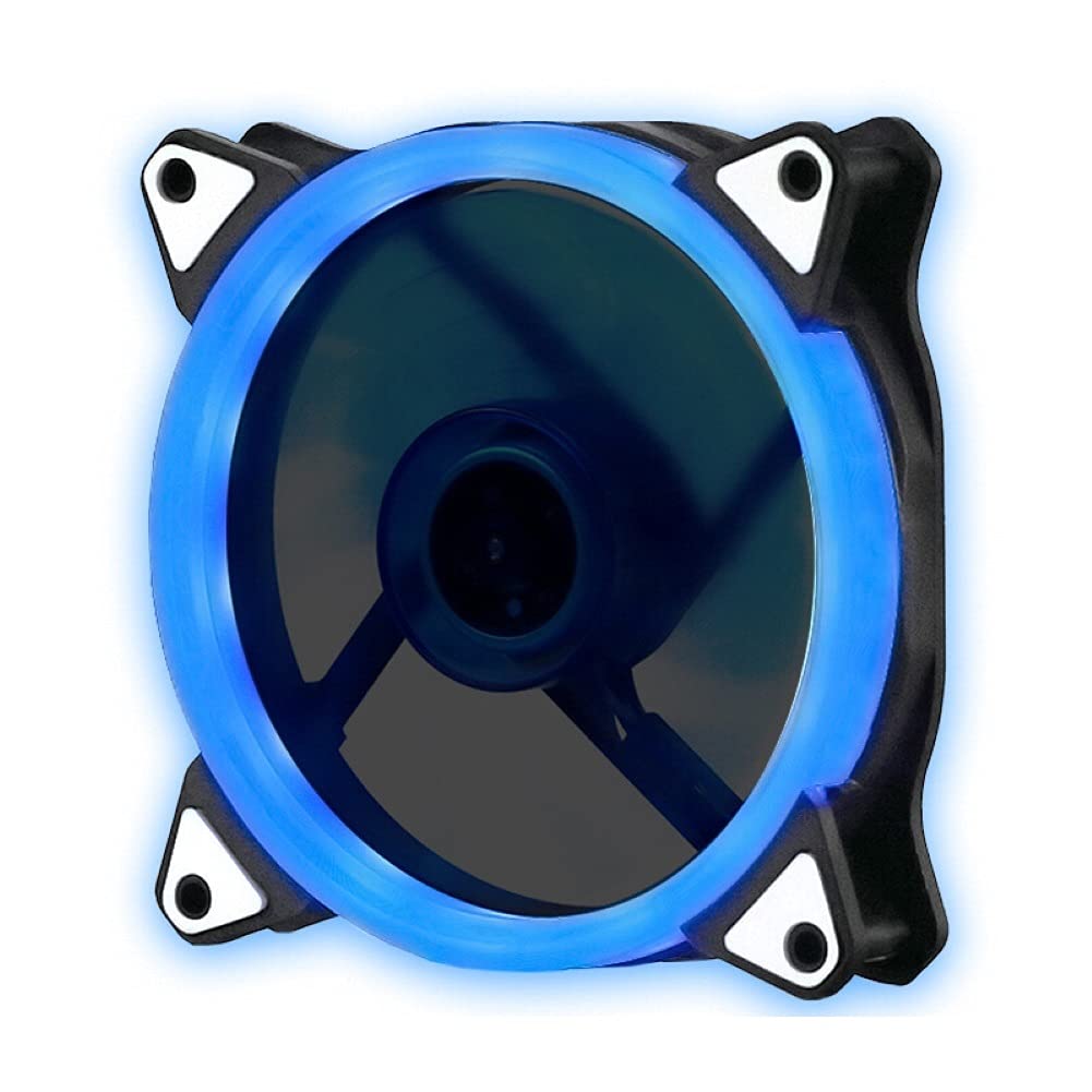 Ventilador de enfriamiento por ordenador de 120 mm PC RGB FAN AJUSTABLE DE CASO DE RADIADOR DIRIGIÓ Ventiladores más fríos de disipador de calor for computadora PC(3-Pack)