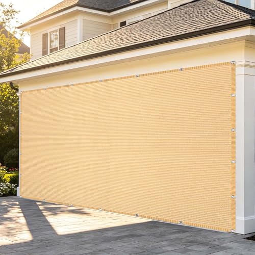 Filet d'ombrage renforcé et épaissir toile rectangulaire 1.9x3.3m crème de qualité supérieure