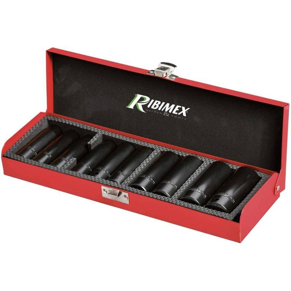 Set mit 10 Tüllen 1/2 Zoll – Länge 78 mm – Präzisionswerkzeuge – ideal für Reparaturen D-Work