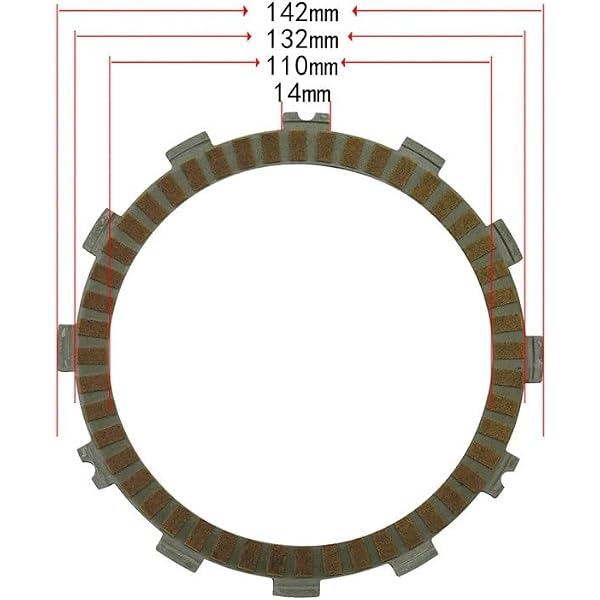 10PC мотоциклетных фрикционных дисков сцепления, подходящих для GSXR1000 2005–2008, GSXS1000 2018–2020, GSXS1000F