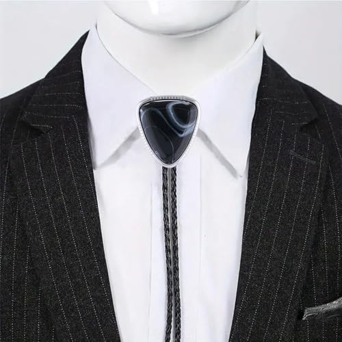 Image of Btilasif Bolo Tie for Women, Scorpion Bolo Tie Vintage Western Cowboy Stone Leather Neckties, Cowboy Gifts for Men