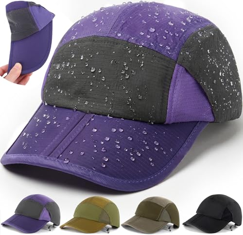 Gorra deportiva plegable ligera con protección solar UPF 50+