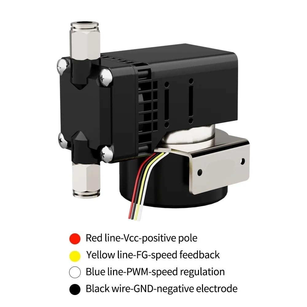 Bomba de vacío de diafragma de 8 l/min, motor BLDC de 15 W, bomba de aire de presión negativa de -0,085 MPa for muestreo de gas y mezcla de líquidos