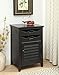 ACME Furniture Holland Wine Cabinet, Antique Black