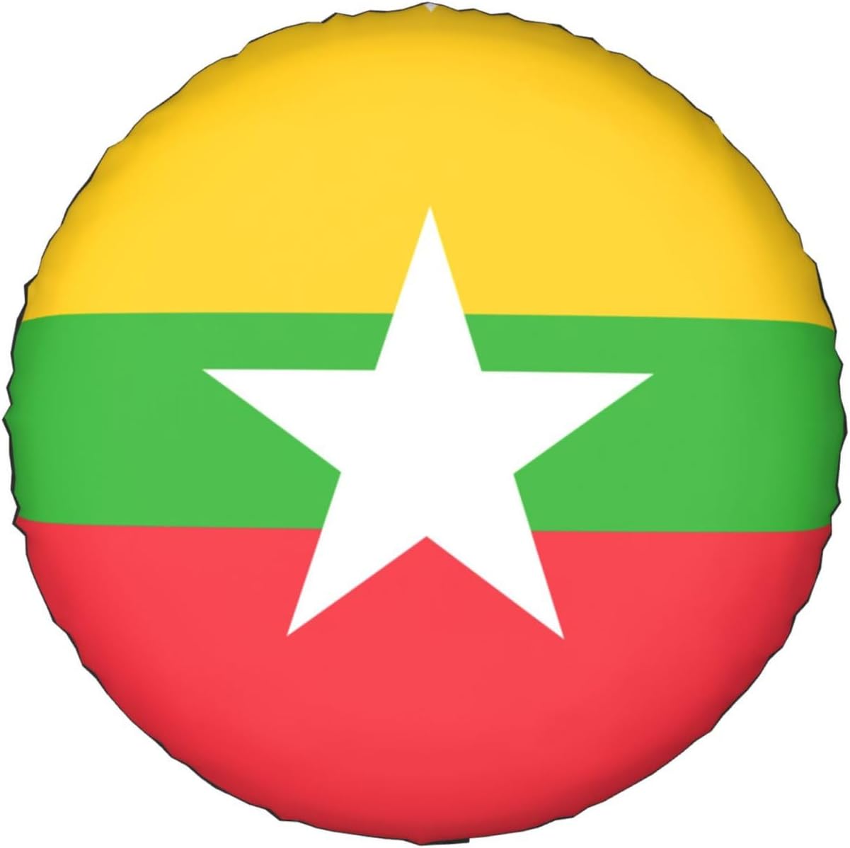 Flag of Myanmar Print Tire Cover Universal Spare Wheel for Trailer Rv SUV Truck Camper Travel Accessories