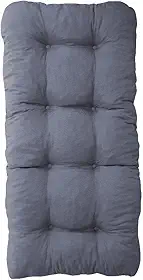 Almofada Futon Grande 120x60x15cm Assento Macio para Cadeira Sofá Balanço Pallet Banco e Colchonete Decorativo(Grafite)