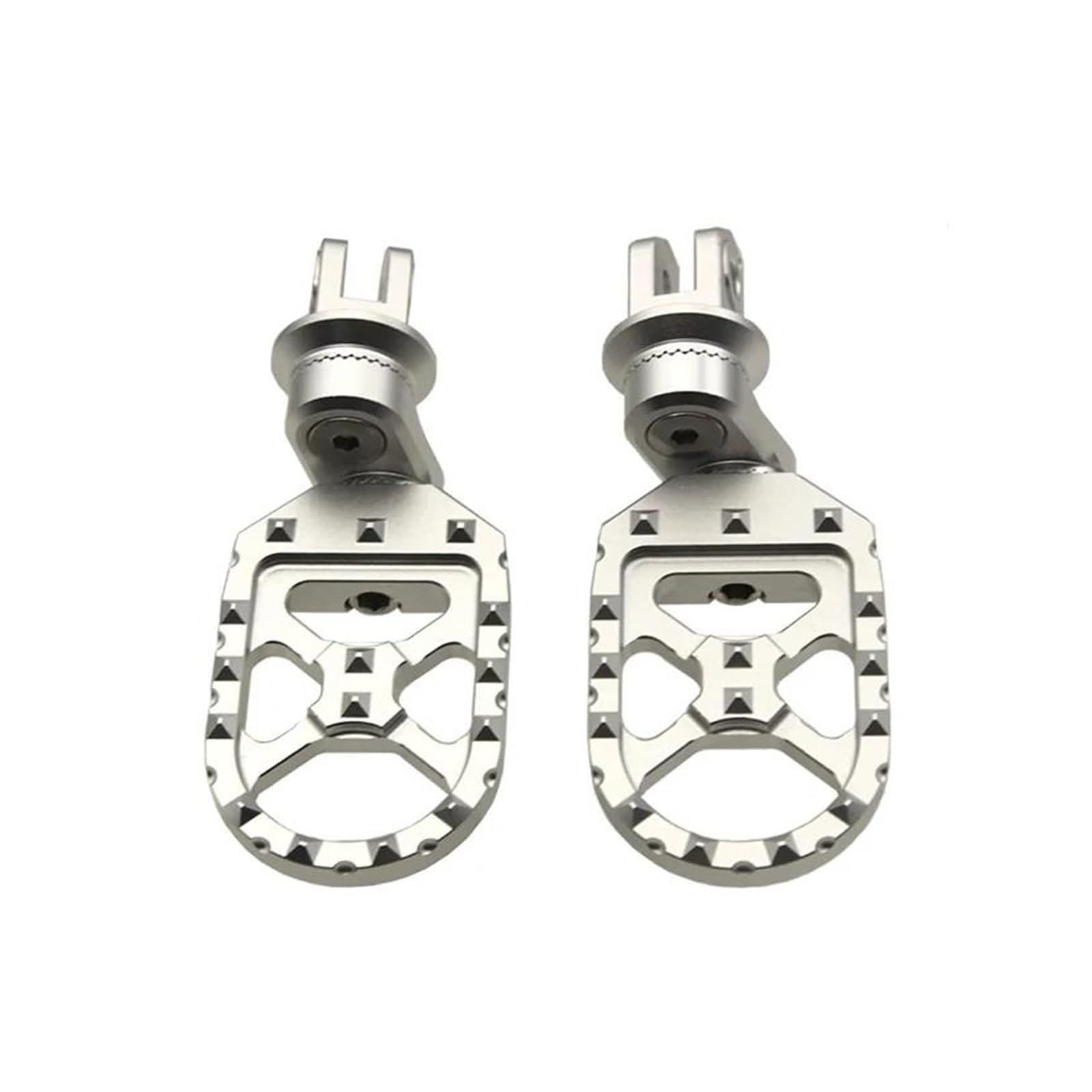 moto Para VOGE 900DSX DS900X DSX900 2024 2025 Reposapiés Delantero De Motocicleta Clavijas Giratorias Ajustables(Plata ajustable)