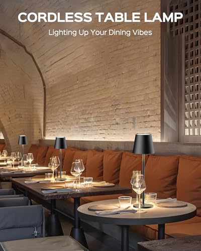 Jackyled JKTL02-7005401A Cordless Table Lamps Rechargeable, 3 Adjustable Height, 5000Mah Battery Operated thumb #1