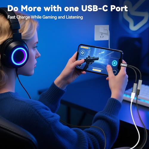 Répartiteur USB C double type C pour écouter et charger votre iPhone 15 - 3