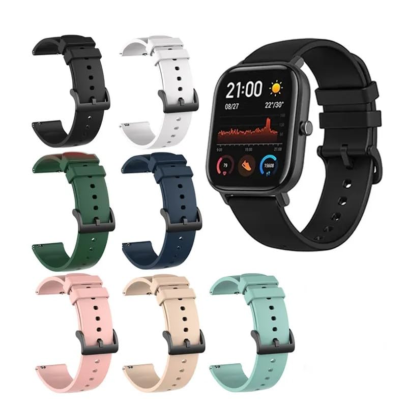 Image of 22mm Watch Strap Compatible with Samsung Watch,S Pro,Realme,Pro 4 Max,Ultra,Ultra 2,One Plus Boat Flash, Noise Colorfit Pulse Grand, Noise Colorfit Soft Silicone