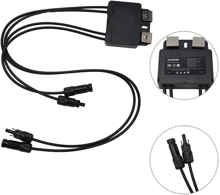 600W MPPT Solar Panel Module Optimizer, Improve Power Generation Efficiency By 20-30%, Stabilize Voltage Of Photovoltaic Modules, String Inverter Optimizer, Solar Panel Power Booster