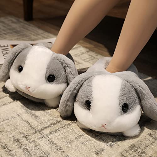 Women Animal Bunny Slippers Cute Plush House Shoes Warm Novelty Cartoon Slippers Gifts for Birthday Christmas2