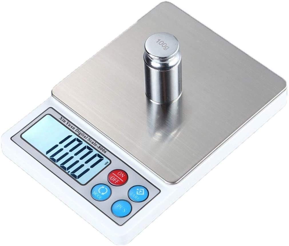 HPTHLY Electronic Scales Digital Pocket Scales High-Precision Kitchen Jewelry LCD Display,Tare and PCS Features Scales