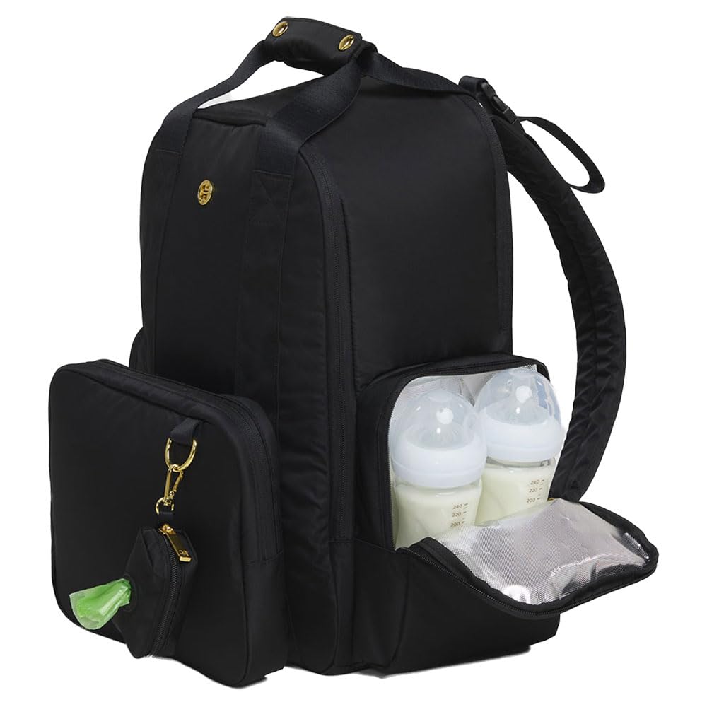 HUGGIES BACKPACK - CHANGING BAG, Black, One Size, Casual - Image 3