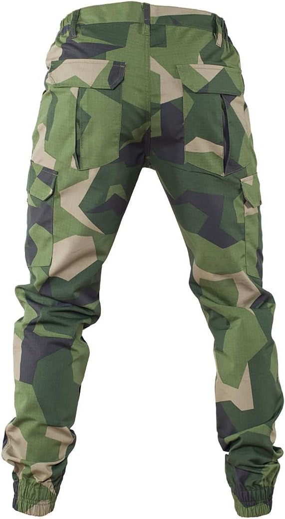 Men's Tactical Cargo Pants, Camouflage Outdoor Working Clothing with Pockets