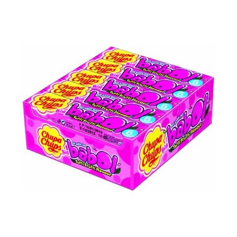 Chupa Chups Big Babol Tutti Frutti Kaugummi 20er Display Cover