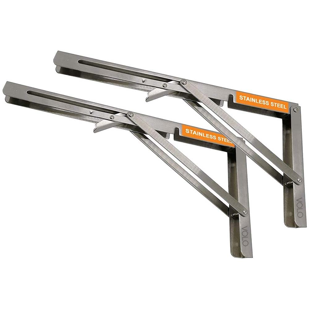 See full amazon price history chart for Hyderon Premium Heavy Duty 500mm/ 20" Foldable Stainless Steel Racks and Shelves Brackets with Fittings for fold Down Steel Table or fold Down Racks. Hyderon Premium Heavy Duty 500mm/ 20" Foldable Stainless Steel Racks and Shelves Brackets with Fittings for fold Down Steel Table or fold Down Racks. (B0BPM9DCYF) Amazon Price History, Amazon Price Tracker