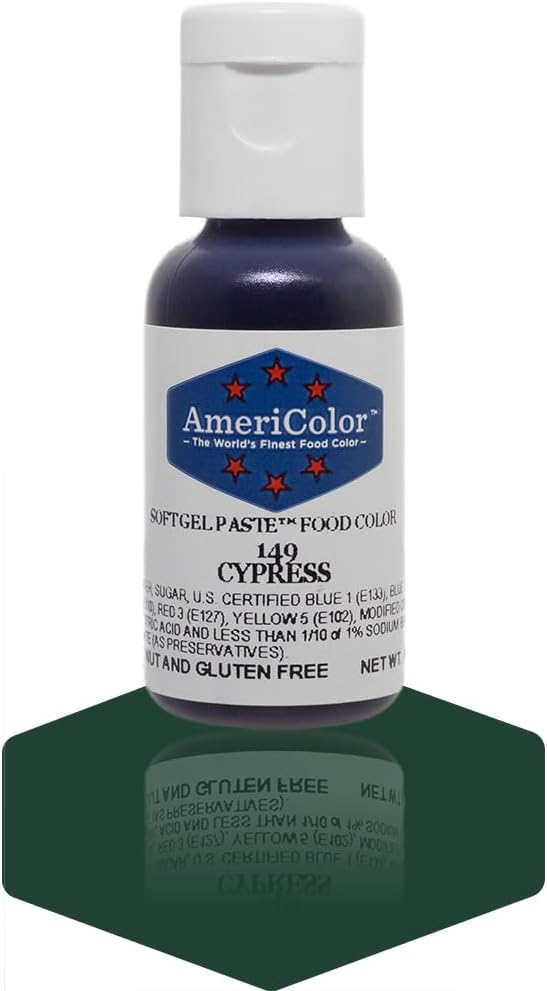 Cypress, 0.75 Ounce Bottle, Soft Gel Paste Food Color