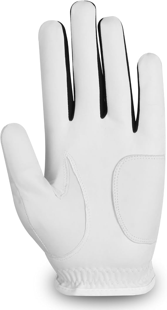 SAWANS Golf Glove Men Left Hand Right Non Slip Leather Grip Golfer Gloves All Weather Soft Durable Comfortable Flexible Wear Golfing Performance