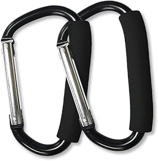 Pack of 2 - Large Buggy Hooks, Stroller Pram Pushchair Clips for Carrying Handbag Shopping Bags Baby Changing Bag Twin Pack