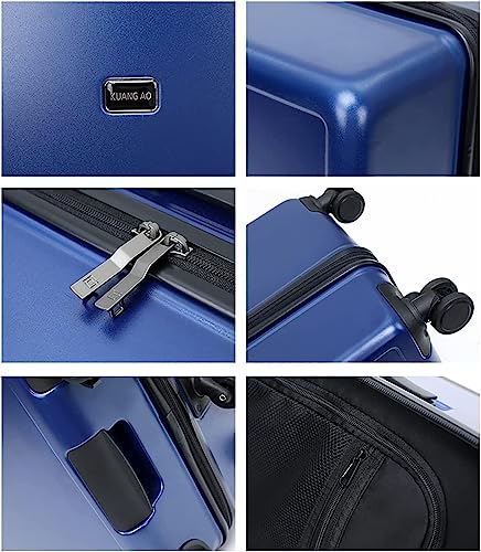 Wheeled Suitcase, Large-Capacity Suitcase Hard-Shell Combination Lock Carry-on Suitcase Fashionable Anti-Fall Suitcase,E-30 inches (C 28 inches)2