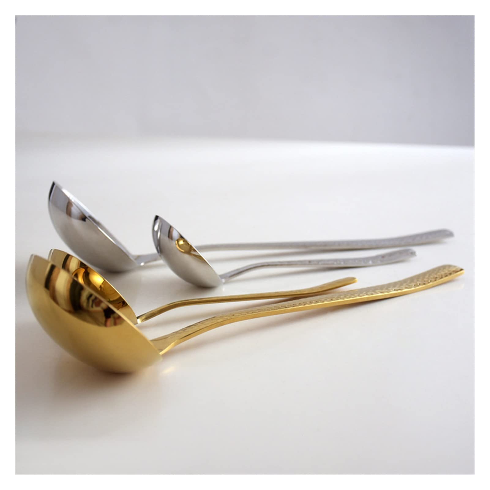 KADAX Mestolo Per Zuppa In Acciaio Inossidabile, Mestolo In Acciaio Inossidabile Mestolo In Acciaio Inossidabile Con Manico Lungo Per Servire Zuppe Utensili Da Cucina 10 Cm 190 Ml Set Di 2 82167819