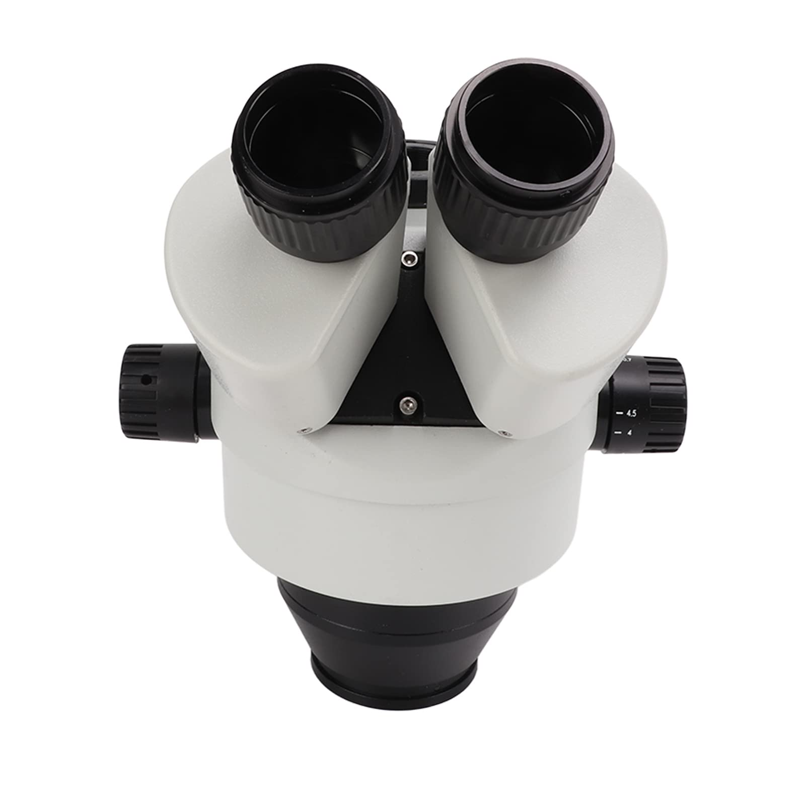 Cabezal de Microscopio con Zoom, Microscopio Estéreo Trinocular de Alta Resolución para Uso Educativo y de Laboratorio, Metal 3,5X-45X