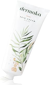 Dermaka All Natural Face Cream for Scar Removal - Plant-Based with Vitamins K and C, 2 oz. - Extra Strength Bruise Cream - Moisturizing Lotion for Varicose Veins and Post Surgical Scar Treatment