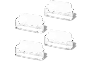 Porta Tarjetas De Presentacion - DMFLY 4-Pack Soportes para Tarjetas de Visita,...