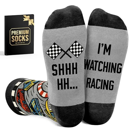 Formula 1 Dad Gifts - F1 Racing Socks Perfect Guy Stocking Stuffers Unique Car Gifts for Men and Women Ideal Stocking Stuffers Sock for Father Day Special F1 Gifts for Men
