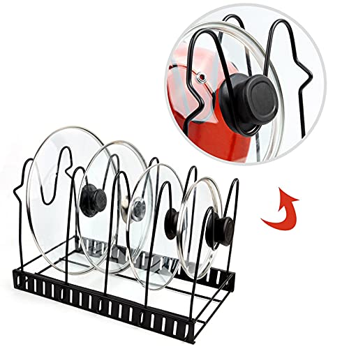 RASTKY Heavy Duty Pan Multi Tiers Pot Frying Pan Lid Storage Rack Kitchen Cookware Stand Holder Pots and Under Cabinet - Image 8