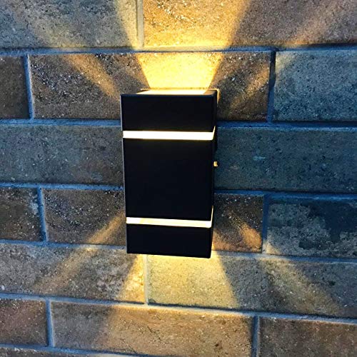 Arandela Frisada 2 Fachos e 2 Frisos Parede Muro G9 Alumínio (Marrom)