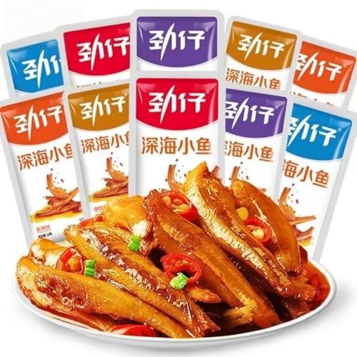 Leckere Fischsnacks - Natürliche Proteinquelle, 70g (10x7g) - Leckerer und gesunder Snack, perfekt für unterwegs, Schule und Büro