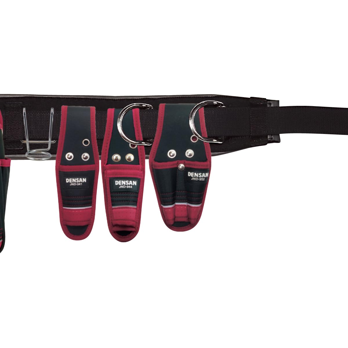 Amazon | デンサン キャンバス腰道具セット WSBシリーズ WSB-96-2BK 赤