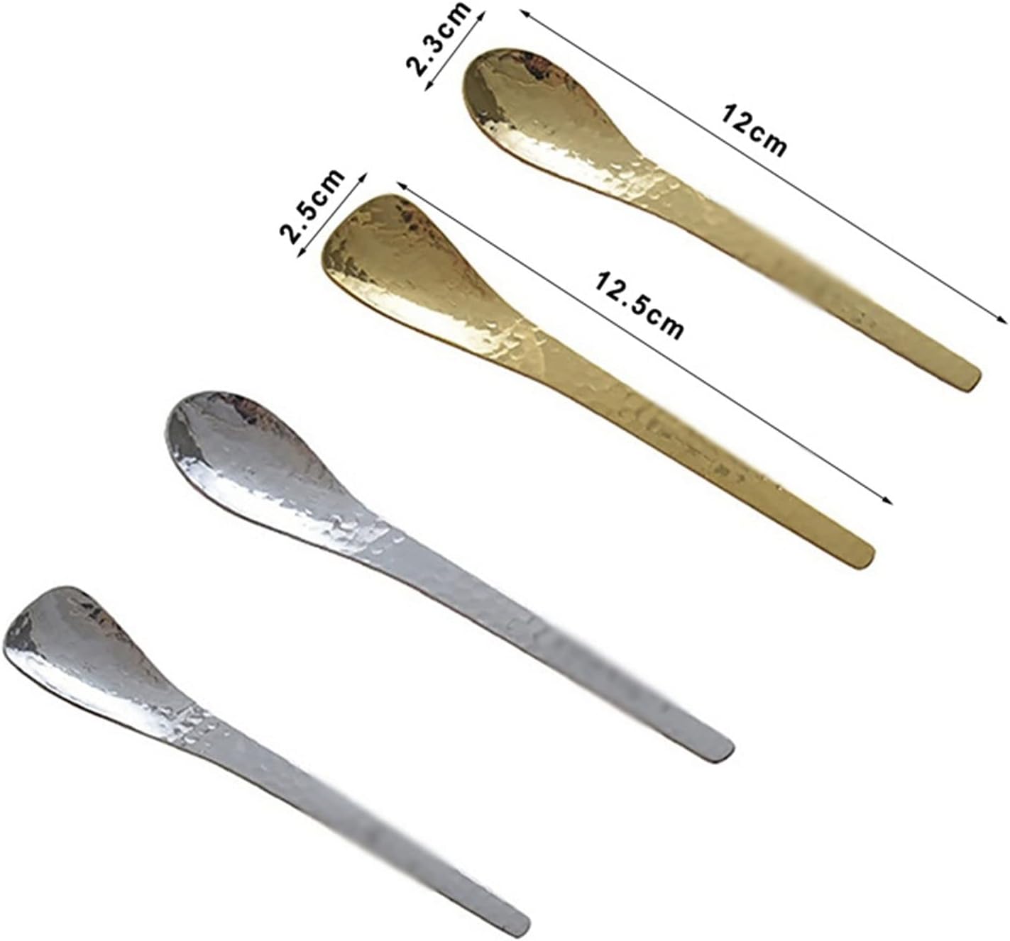 Spoons Spoon Stainless Steel Shell Tea Spoons Shovel Shape Ice Cream Coffee Spoon Afternoon Tea Dessert Vintage Spoon Kitchen Accessories Spoon (Color : Random 2PCS)