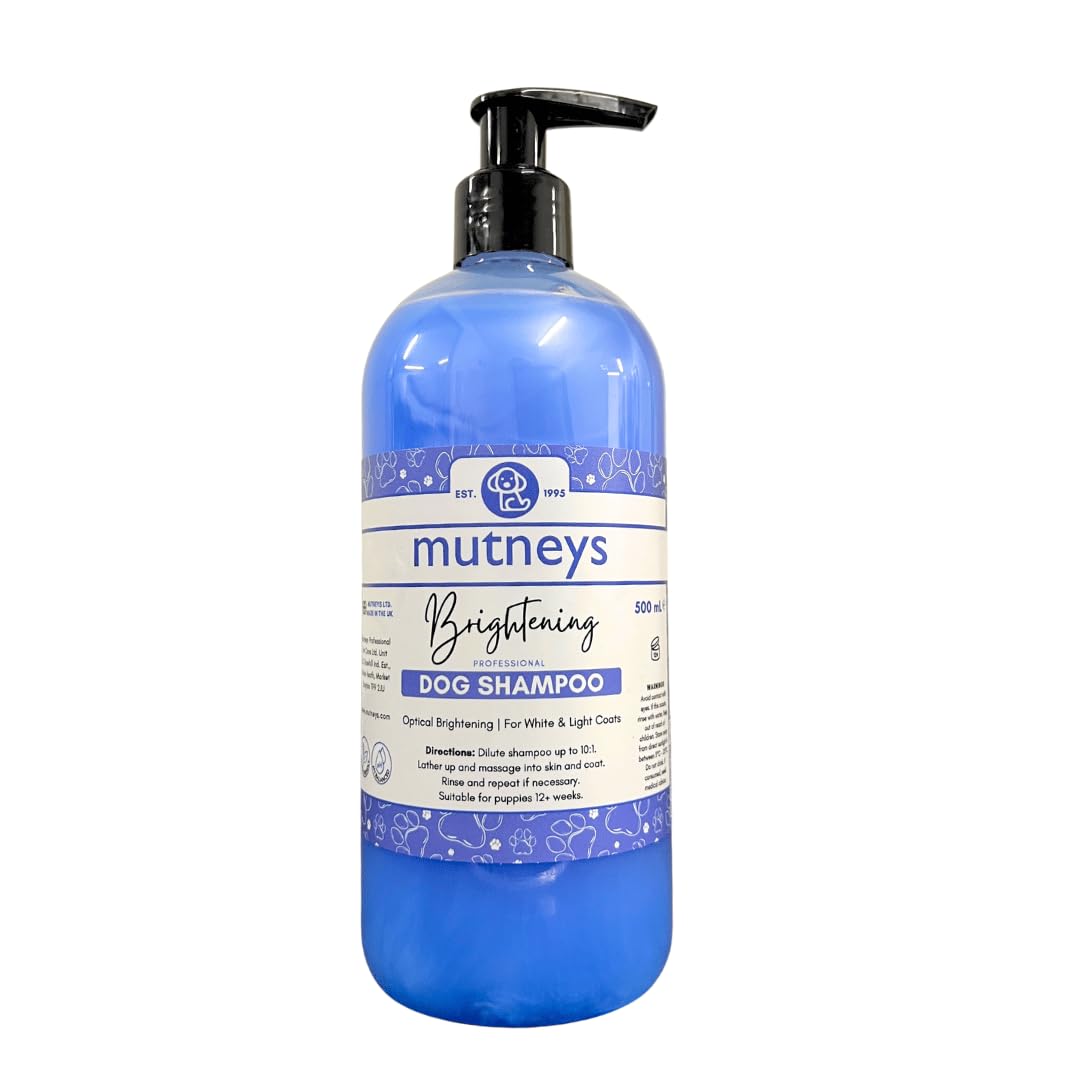 Mutneys Brightening Dog Shampoo | For White Coats | 500ml