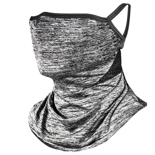 Couverture faciale vélo en soie glacée et masque protection solaire