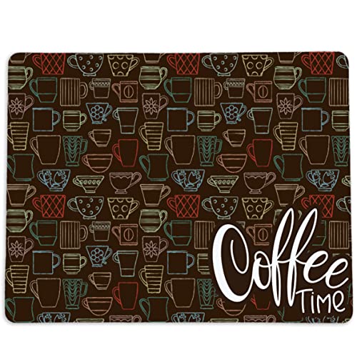 Coffee Mat Placemat For Your Coffee Maker Or Espresso Machine - Two Sizes Washable Spill Mat For Your Coffee Bar - Made In The Usa (Coffee Time, 15 X 19) #TOP5