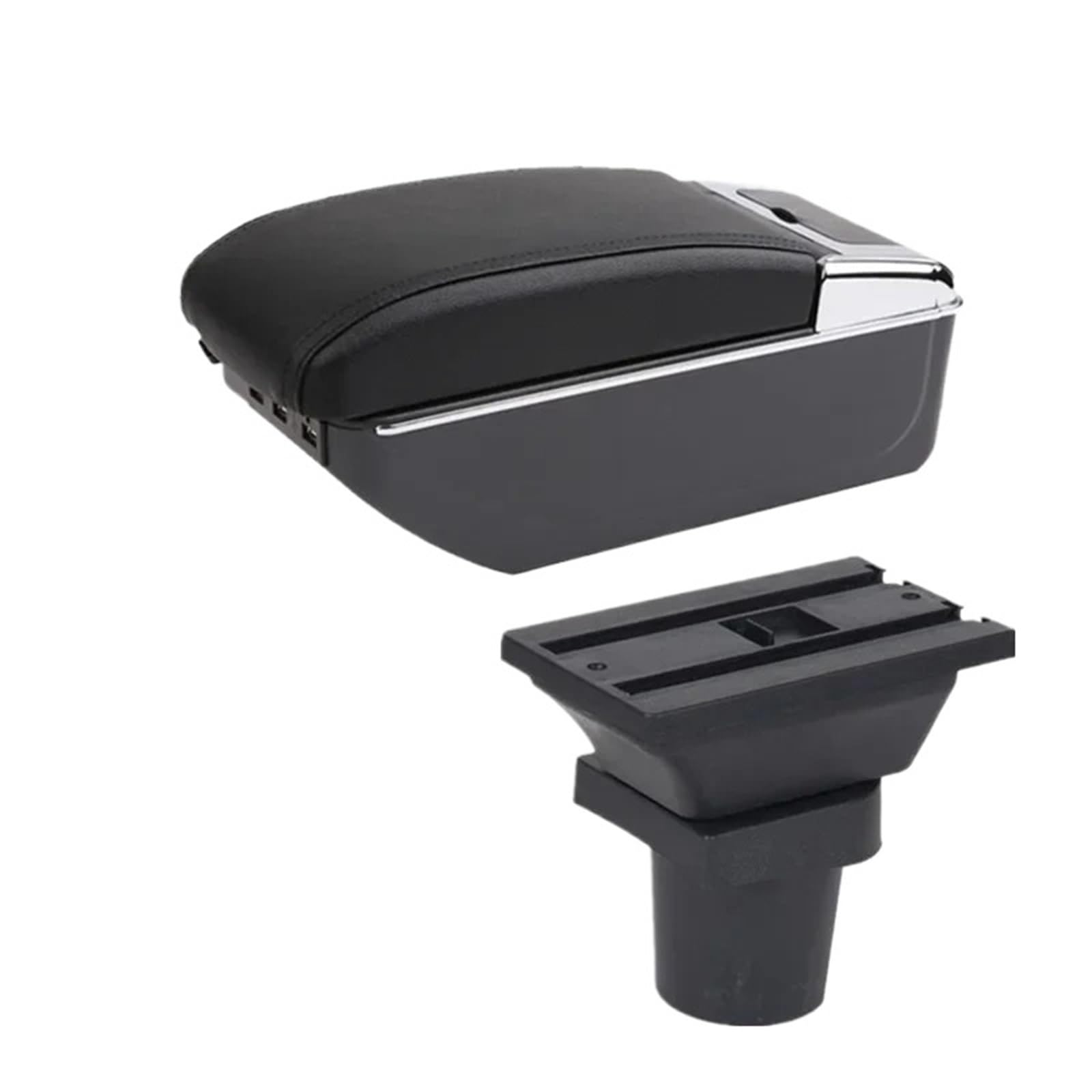 JMOLXURI Car Armrest Box For Toyota For Yaris 3 For Hybrid For For Vitz Car Armrest Box Center Console