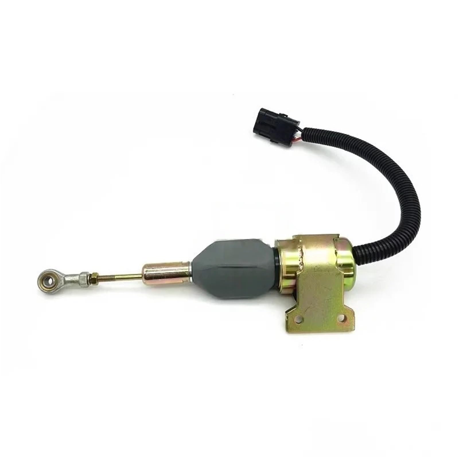 R210-3 220-5 Flameout Solenoid Valve 3932530 3932529 Excavator Flameout Switch for Heavy Equipment(12V)