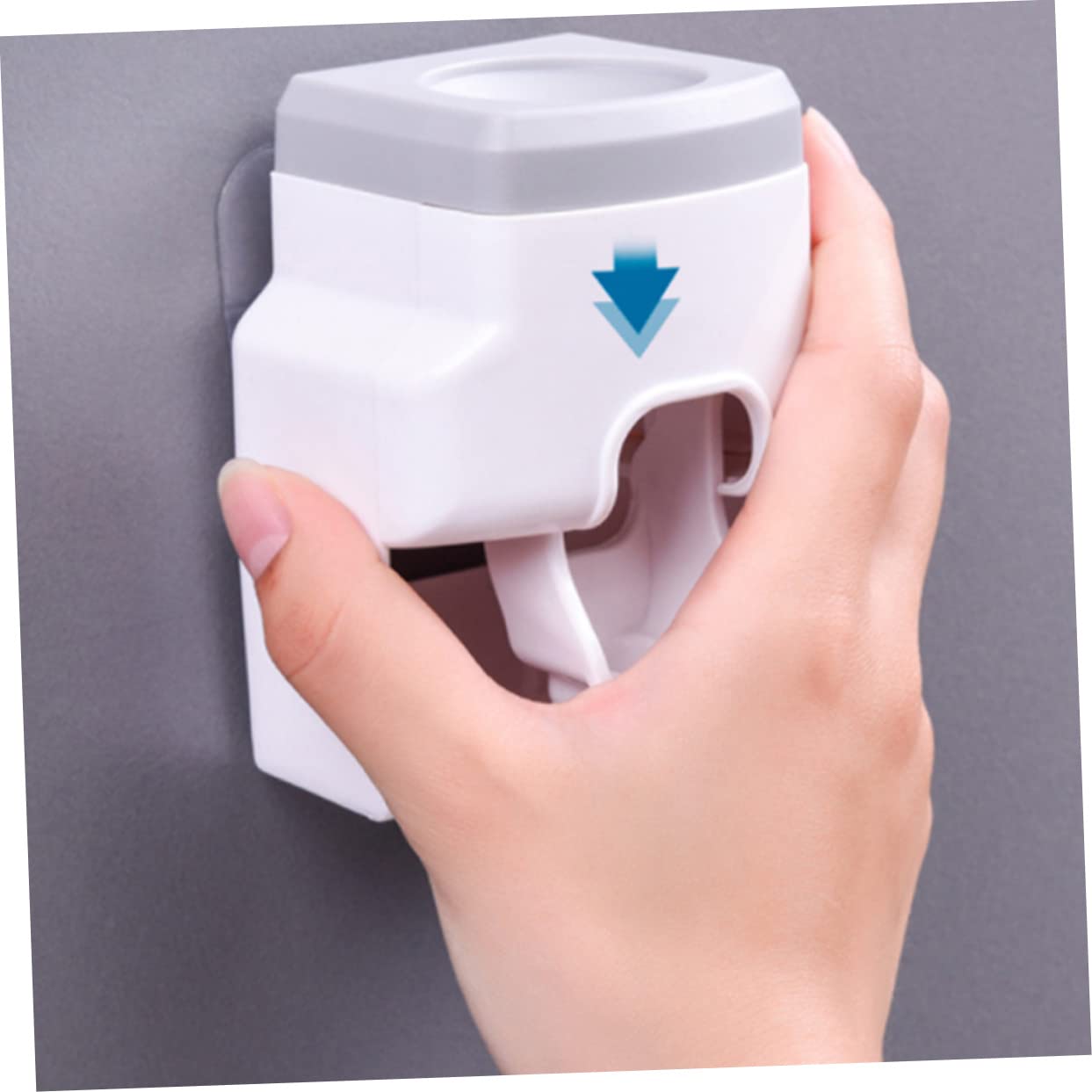 Ciieeo 3 Pezzi Porta Spazzolino Da Denti Squeezer Da Parete Porta Spazzolino Da Denti Per Bagni Materiale Abs Senza Supporto